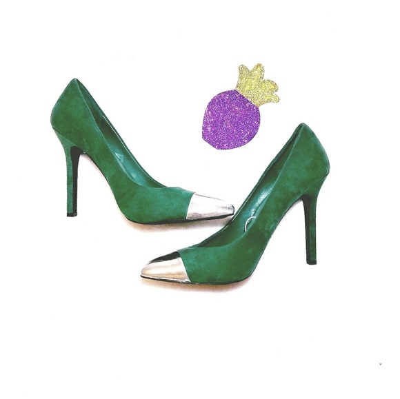 green pumps size 11